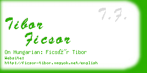 tibor ficsor business card